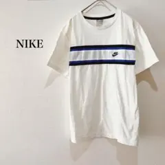 ナイキ 半袖Tシャツ 綿100% ライン入り ワンポイント カジュアル シンプル