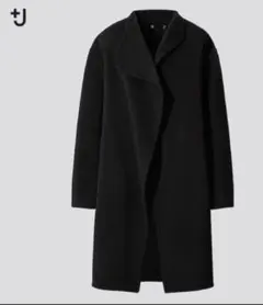 ユニクロ +J ジルサンダー カシミヤブレンドノーカラーコート Mサイズ