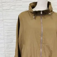 Theory スタンドカラー ジップアップ ブルゾン ブラウン Sのサムネイル