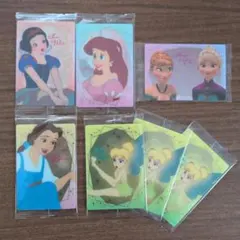 ディズニー ホログラムカード ディズニープリンセス 7枚セット