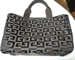 GIVENCHY トートバッグ ロゴ キャンバス モノグラム ハンドバッグ　美品