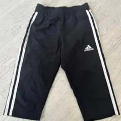 adidas ブラック ハーフパンツ 7分丈128㎝