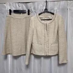 any SiS ツイード ノーカラー ジャケット セット 卒業式 入学式 春