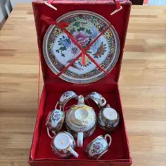 中国茶器セット 花柄 陶磁器广州彩瓷