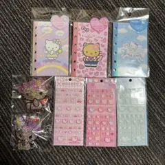 新品 キティ クロミ 日焼け タイルシール シール帳 キーホルダー マスコット