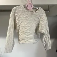petit main ケーブルニットセーター 110