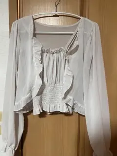 【GRL】フリルカーディガンセット