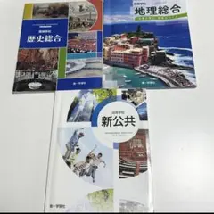 【美品】高校教科書3冊セット 歴史総合 地理総合 新公共 第一学習社 まとめ売り