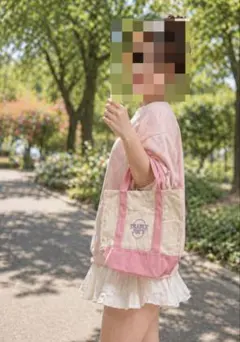 トート　ピンク トレーダージョーズ　トートバッグ　キャンバストート　新品