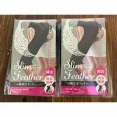 Slim Feather スリムフェザー 二の腕着圧インナー Lサイズ 2枚