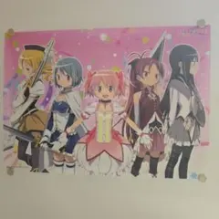魔法少女まどか☆マギカ　A3クリアポスターセット A3クリアポスター「魔法少女まどか☆マギカ 前編]・後編」DVD 早期予約