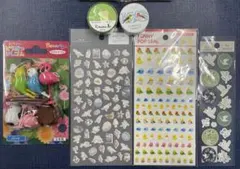 【新品・未開封】『文具のサブスク』より、「鳥文具セレクト」シール・マステ、他６点
