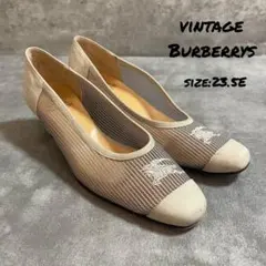 vintage Burberrys オールド バーバリー メッシュ パンプスのサムネイル