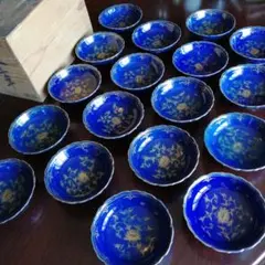 古伊万里 瑠璃釉金彩向付 20客 10cm 江戸後期～大正期 - メルカリ
