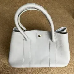 本牛革 グレー レザー トート ハンドバッグ グランデグレイス