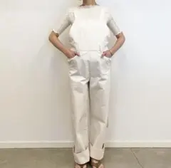 【新品未使用】BASERANGE ウールニットオールインワン 2025年最新】BASErange レディース サロペット・オーバーオール