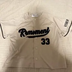 RRmoment ベースボールシャツ 90cm