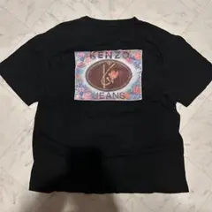 80s KENZO JEANS Tシャツ 北斎タグ　プリント