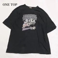 ワントップ 半袖Tシャツ カットソー プリント オーバーサイズ アメカジ 古着