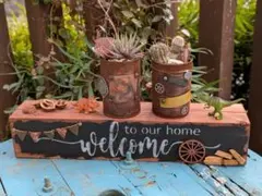 【古材】ガーデンオブジェ・花台