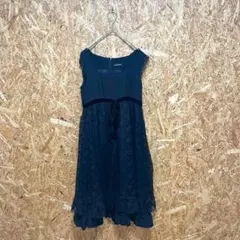 PEACE NOW パーティードレス レース ワンピース 結婚式 ブラック