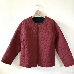 LLサイズ　未使用　ノアージュ　キルティング　レディース　ボルドー色　あったか