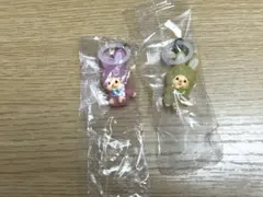 モンチッチ めじるしアクセサリー2 チムたん イエローピンク ガチャ 2個セット