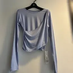 Julier ライトブルー オフショルダー トップス