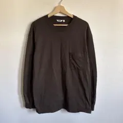 UNIQLO ユニクロ　ロンT 長袖　茶色　ダークブラウン　Lサイズ