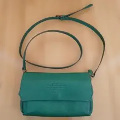 Dakota グリーンレザーショルダーバッグ