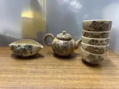 煎茶器セット 清陶　急須　湯ざまし　湯呑み5客セット　骨董品　アンティーク