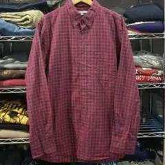 ユニクロ チェック柄 長袖シャツ