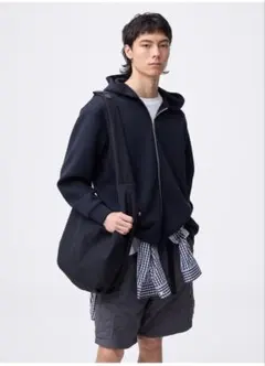 GU パフスウェットフルジップパーカ　69NAVY Mサイズ