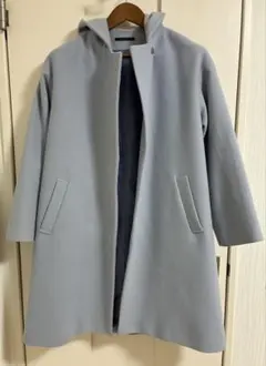 BARNYARDSTORM フード付きライトブルーロングコート