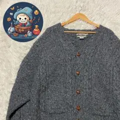 celtic country ウールカーディガン 編み込み くるみボタンのサムネイル