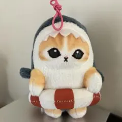 モフサンド　サメにゃん・シャチにゃんマスコット浮き輪でエンジョイ　ぬいぐるみ