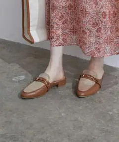 VIS【HARUTA×Juze】ビットミュールローファー　BVA71030