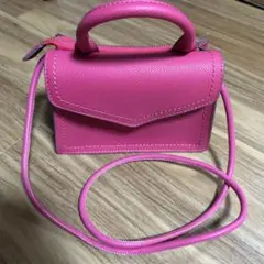 natural beauty basic ショルダーバッグ　ショッキングピンクのサムネイル