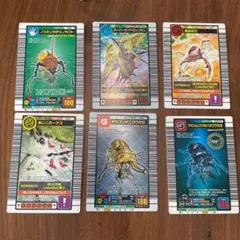 ムシキング　6枚セット　オウゴンオニクワガタ