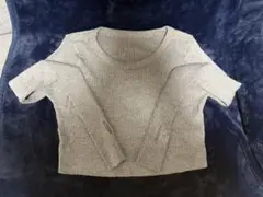 SHEIN リブニット 長袖 グレー