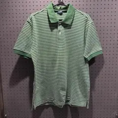 【90s 紺タグ】オールドユニクロ ポロシャツ ボーダー L ヴィンテージ