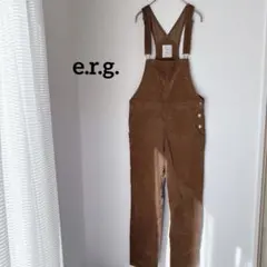 【美品】e.r.g. コーデュロイ サロペット M キャメル オーバーオール