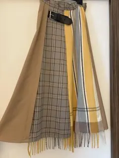 GALLARDA GALENTE 美品 チェック柄プリーツスカート 秋用