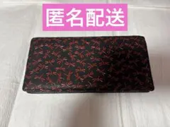 印傳屋　蜻蛉柄　トンボ柄　長財布 ブラック レッドのサムネイル