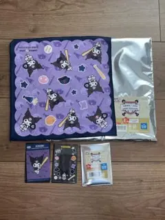 タイトーくじ 侍ジャパン×サンリオ クロミちゃん　ハンカチとクリアカードセット