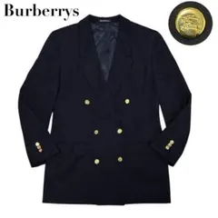 【極美品】Burberrys バーバリー 金ボタン ダブル 紺ブレ ジャケット
