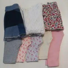 8点まとめ売り☆女の子80size☆春夏物 レギンス ショートパンツ スカート