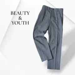 ビューティー&ユース グレー スラックスパンツ 上品 ビジネス カジュアル M