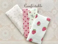 即納＊入園＊もっちり＊オーガニック＊ガーゼハーフハンカチ＊3枚セット＊１