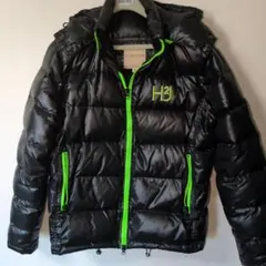 HYDROGEN ダウンジャケット XL ブラック/グリーン
